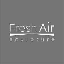 Fresh Air Sculpture logo on a warm grey background