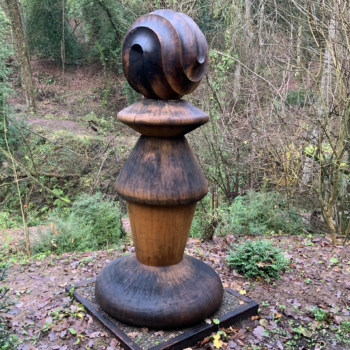 Misti Leitz carved wooden sculpture